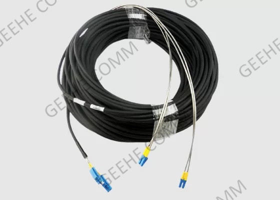 Multimode 3.0mm Corning OFNR Duplex Fiber Optic Patch Cord LC To LC 100M