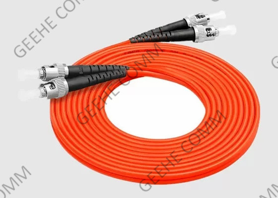 FC To ST Duplex OM3 0.9mm 1m Multimode Fiber Optic Patch Cord
