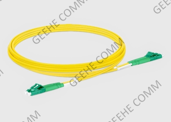 LC APC to LC APC Duplex OS2 Single Mode PVC Fiber Optic Patch Cable 5M 2.0mm