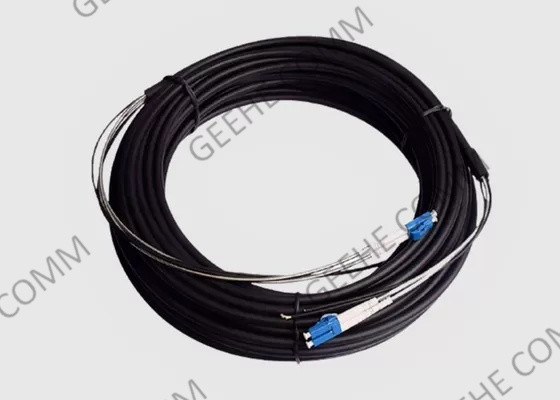 30M Outdoor Armored Fiber Optic Patch Cord Jumper With Duplex LC Connector