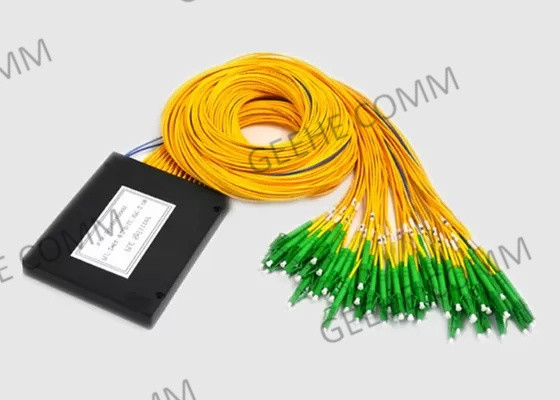 Singlemode 2.0mm 2×64 PLC Passive Fiber Optic Cable Splitter