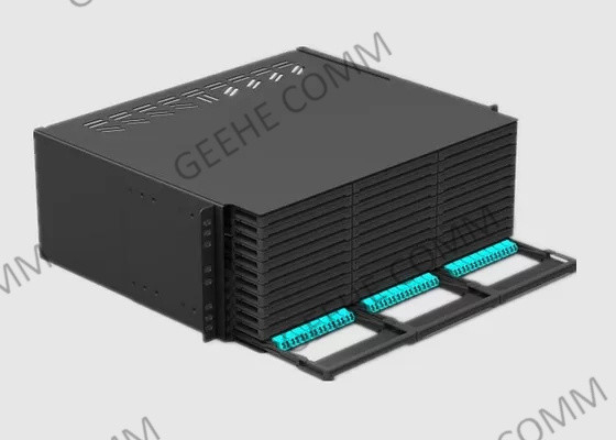 4U 576 Cores LC To MTP Single Mode Fiber Patch Panel