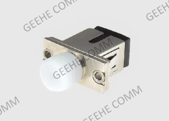 Multimode Polymer Sleeve Metal Flange Fiber Optic Hybrid Adapter FC-SC Simplex