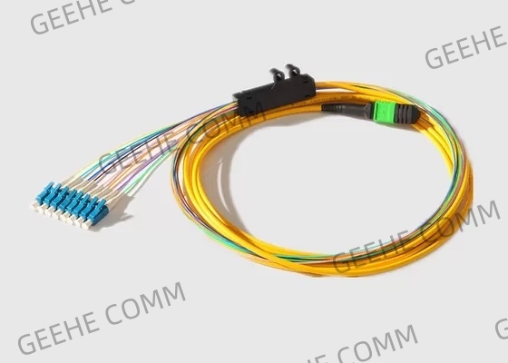 Single Mode 2.0MM 40G MPO To 8 X LC Fiber Breakout Cable
