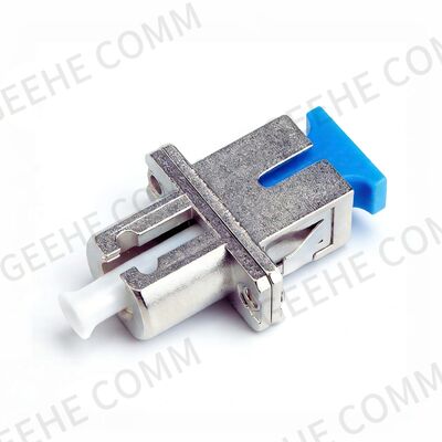 LC Female to SC Female Simplex Singlemode Hybrid Fiber Optic Adapter