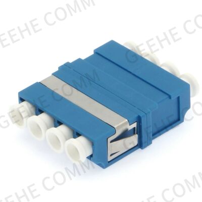 LC/UPC Singlemode Quad Fiber Optic Adapter/Flange