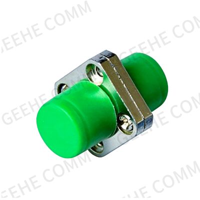 FC to FC Singlemode Simplex Fiber Optic Adapter With Rectangular Flange