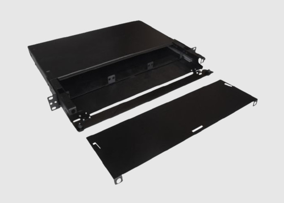Slide Out 1U 3 Adapter Fiber Patch And Splice Panel