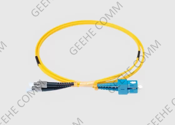 Yellow Jacket 62.5 125 Multimode 100M FC APC To SC Fiber Patch Cord