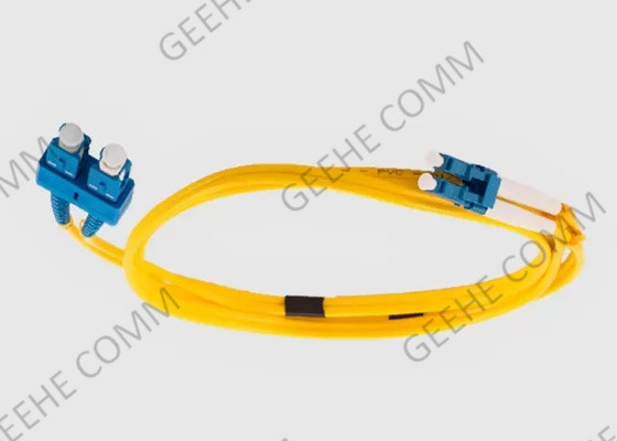 Multimode LC to SC Duplex Fiber Patch Cord 30M Lengths