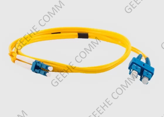 Multimode LC to SC Duplex Fiber Patch Cord 30M Lengths