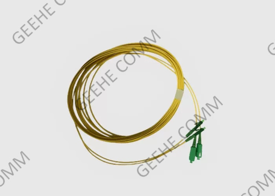 90 Degree Boot 9/125 Micron Duplex LC-SC UPC SM Patch Cord For CATV