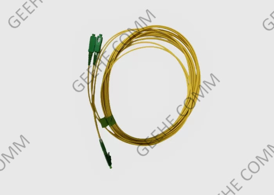 90 Degree Boot 9/125 Micron Duplex LC-SC UPC SM Patch Cord For CATV