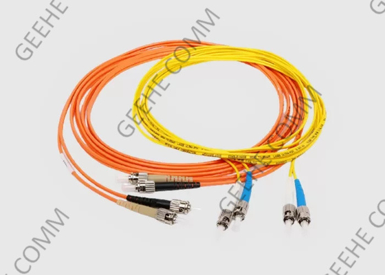 3 Meter Duplex 62.5/125 OM1 ST To ST Fiber Jumper Cable