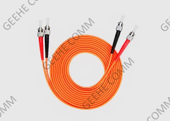 3 Meter Duplex 62.5/125 OM1 ST To ST Fiber Jumper Cable