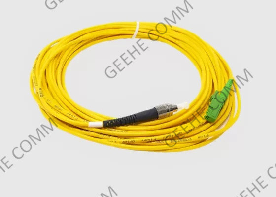 9/125 OS2 Duplex 2.0mm Single Mode Fiber Patch Cord 10m E2000/APC To FC/UPC