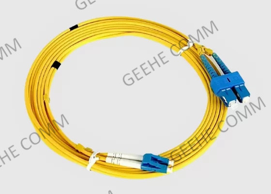 3M SC-LC 9/125 OS2 Singlemode PVC OFNR Duplex Fiber Patch Cable