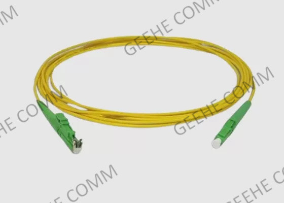 Singlemode 9/125 OS2 Fiber Optic Patch Cord E2000 APC To LC APC