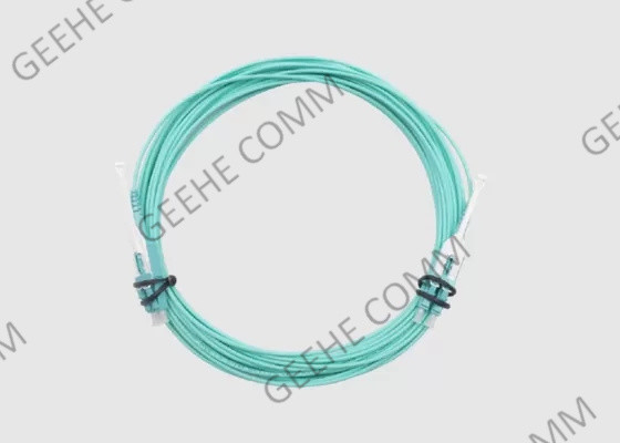 Pull Tab 10Gb 40Gb OM3 LC To LC Duplex Fiber Patch Cable