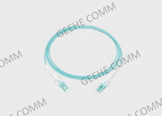 Pull Tab 10Gb 40Gb OM3 LC To LC Duplex Fiber Patch Cable