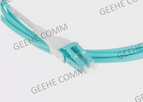Pull Tab 10Gb 40Gb OM3 LC To LC Duplex Fiber Patch Cable