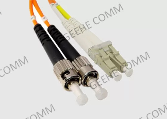 PVC Jacket 1m LC To ST Multimode Duplex Fiber Optic Patch Cable