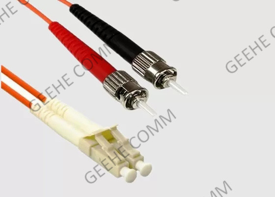 PVC Jacket 1m LC To ST Multimode Duplex Fiber Optic Patch Cable
