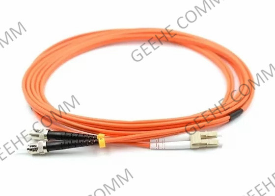 PVC Jacket 1m LC To ST Multimode Duplex Fiber Optic Patch Cable