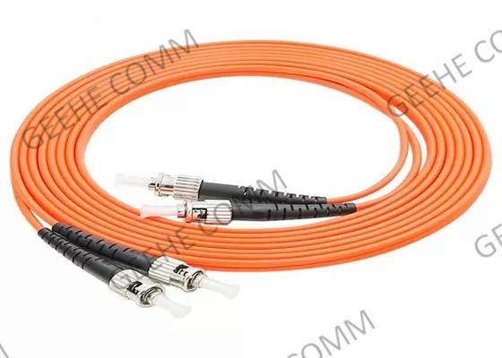FC To ST Duplex OM3 0.9mm 1m Multimode Fiber Optic Patch Cord