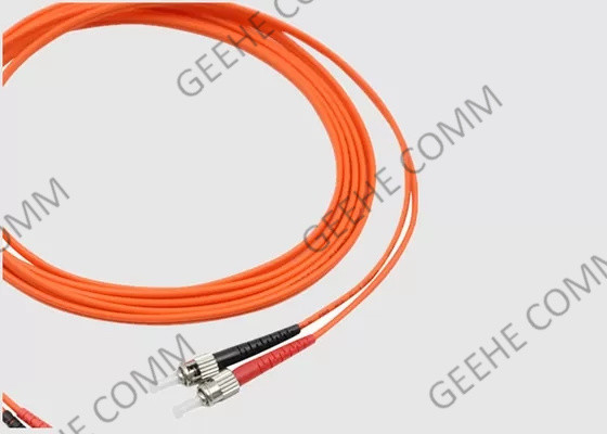 FC To ST Duplex OM3 0.9mm 1m Multimode Fiber Optic Patch Cord
