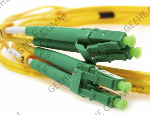 LC APC to LC APC Duplex OS2 Single Mode PVC Fiber Optic Patch Cable 5M 2.0mm