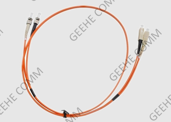 SC To ST Duplex Multi Mode OM1 PVC Fiber Optic Patch Cable 2.0mm