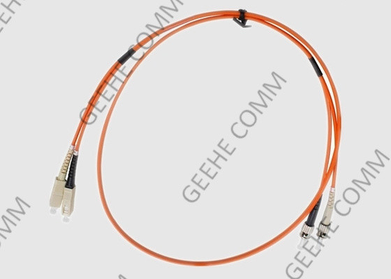 SC To ST Duplex Multi Mode OM1 PVC Fiber Optic Patch Cable 2.0mm