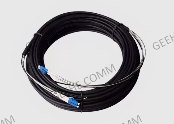 30M Outdoor Armored Fiber Optic Patch Cord Jumper With Duplex LC Connector