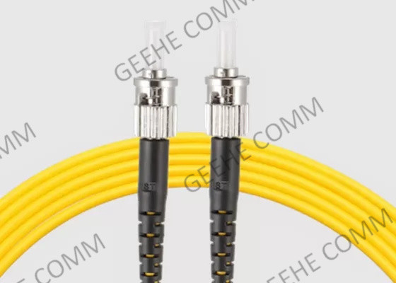 Single Mode 62.5/125 ST-ST Fiber Optic Jumper Cable For Data Center