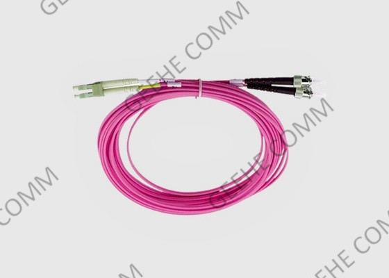 10GB LC to ST Duplex Multi Mode OM4 Violet Fiber Optic Ftth Cable