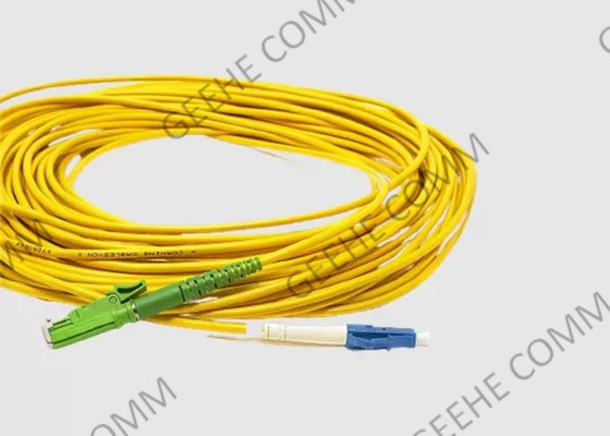 Singlemode 9/125 OS2 Fiber Optic Patch Cord E2000 APC to LC APC