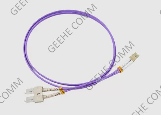 100 Gig LC-SC Duplex 50/125 OM4 Fiber Optic Patch Leads Multi Mode