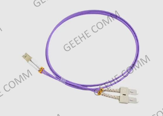 100 Gig LC-SC Duplex 50/125 OM4 Fiber Optic Patch Leads Multi Mode