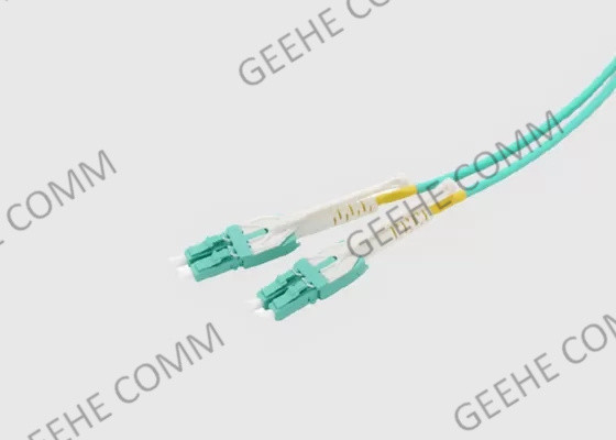 Multimode Duplex LC/LC Uniboot 50 Micron Aqua OM4 Patch Cord
