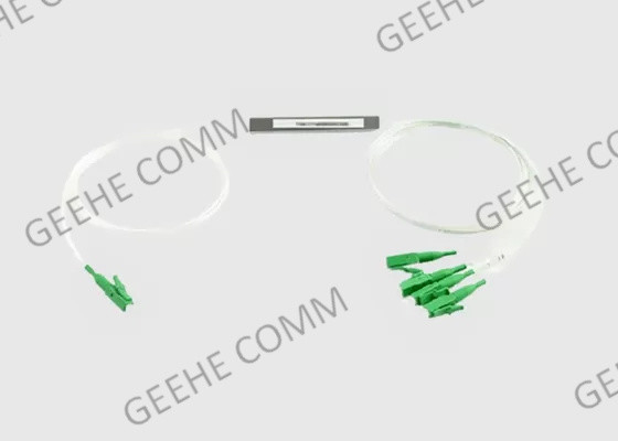 LC APC Steel Tube Fiber Optic PLC Splitter 1x4 Loss For PON