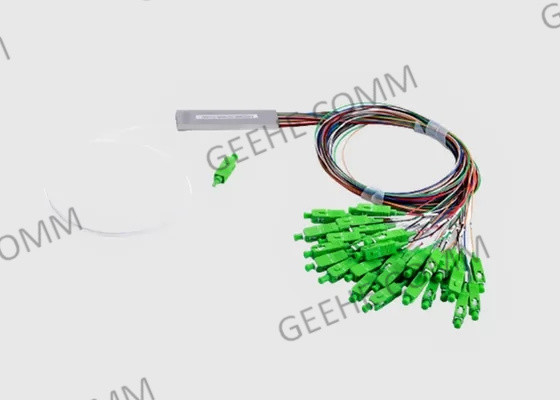 1x 26 Singlemode PLC Fiber Splitter Tube SC/APC Connectors 60/40 Split