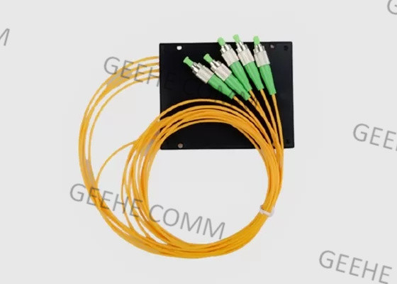 FC UPC Single Mode ABS Box CATV FTTH Fiber Optic Splitter 1×4