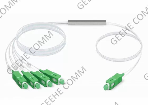 1×4 Steel Tube 850nm 1550nm Single Mode Fiber Splitter