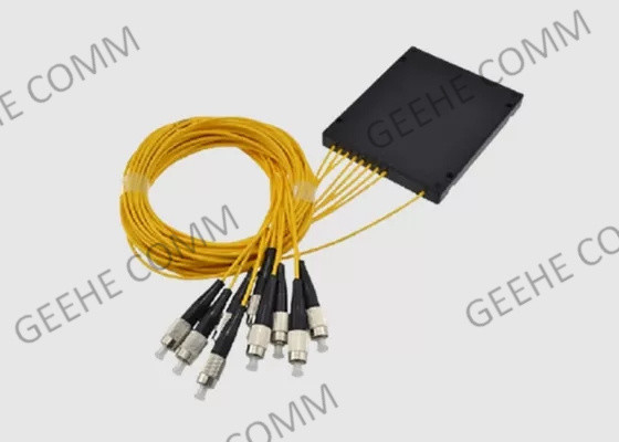 1×8 Single Mode Fiber Splitter PLC Splitter With FC UPC Connector