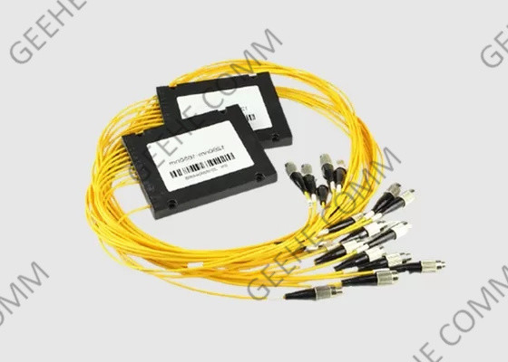 1×8 Single Mode Fiber Splitter PLC Splitter With FC UPC Connector