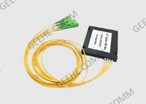 1x4 PLC ABS Box Type Fiber Optic Splitter SC to UPC For CATV/FTTH