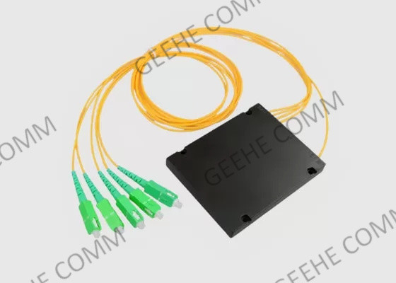 1x4 PLC ABS Box Type Fiber Optic Splitter SC to UPC For CATV/FTTH