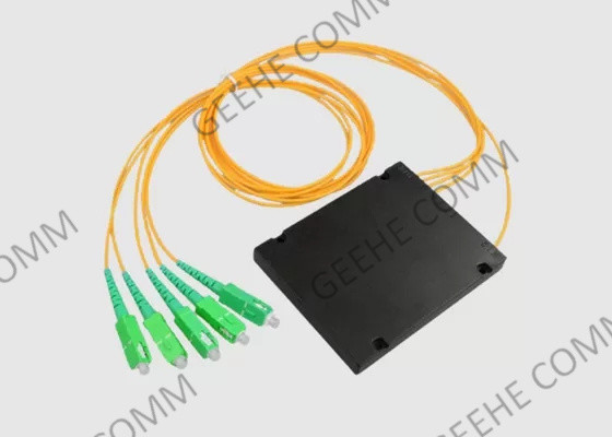 1x4 PLC ABS Box Type Fiber Optic Splitter SC to UPC For CATV/FTTH
