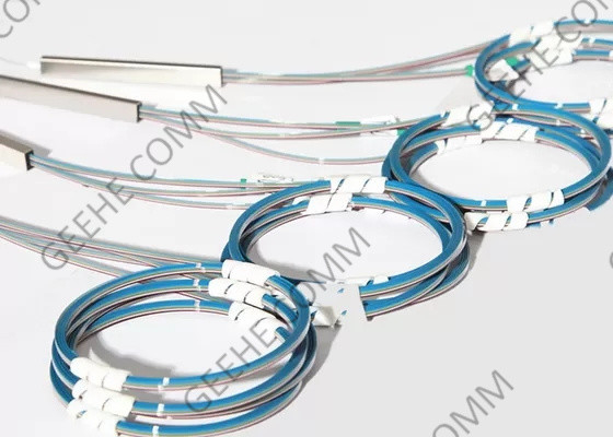 No Connector 1×64 Bare 250μM PLC Fiber Optic Cable Splitter